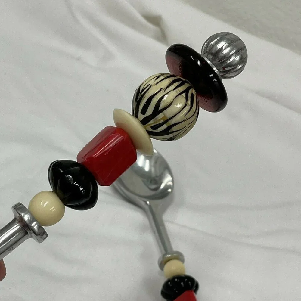 Art Glass Beaded Handle 12